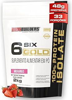 Whey Protein Isolado Six Gold Morango 2kg - Bodybuilders