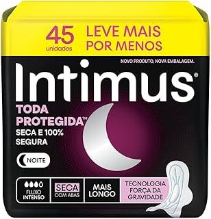Absorvente Intimus Toda Protegida Noturno Seca Com abas 45 un
