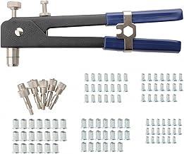 Kit Rebitadeira Manual 106 Peças,Ferramentas de Rebitador,para Oficina Mecânica, Auto,Trailer e Náutica – Maleta de Transporte Inclusa(M3/M4/M5/M6/M8)