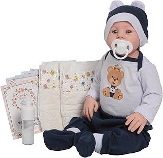 Boneco Bebê Reborn Menino Realista Carequinha Com Itens