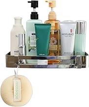 LUMAI Suporte Porta-Shampoo e Sabonete de Canto Retangular em Aço Inoxidável, Acessório para Banheiro e Cozinha, Suporte de Banheiro com Instalação Fácil e Prática, Resistente à Umidade – Prata