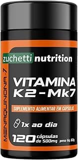 Vitamina k2 mk7 120 Cápsulas Menaquinona 7 149mcg Pura 1 Capsula ao dia