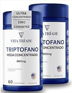 Triptofano Concentrado 860mg L-Triptofano 120 cápsulas sem corante - Vita Tríade