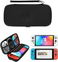 Case de Proteção para Nintendo Switch, Estojo de Viagem com Compartimentos (preto)