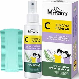 Removedor Tira Piolho Solta Lendea Spray Capilar Combate Piolhos E Lêndeas Creme De Pentear Sem Enxague 120ml + Pente Fino M MariS Rotina Escolar