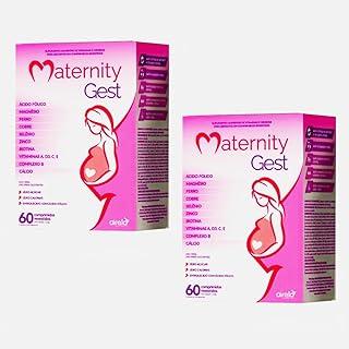 Maternity Gest Vitamina para Grávidas Gestantes E Pré-Natal completa kit 2 Caixas 60cp cada Zero Açucar