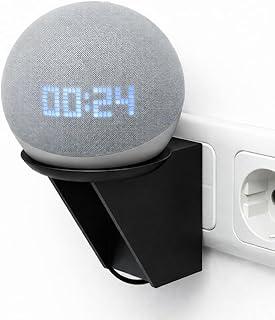 Suporte para Echo Dot 4ª e 5ª Geração Tomada Aberto, Base Organizadora Estável para Alexa 4 5 Geracao Melhora Projeção Sonora TimeClick