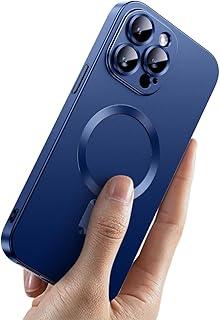 Capinha Capa Protetora Magnética Premium Fosca Anti Impacto Proteção de Câmera Compatível com iPhone (Azul, iPhone 17 Pro Max)