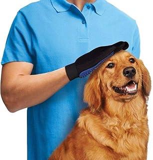 Luva Pet Escova E Tira Pelos Magnética Azul