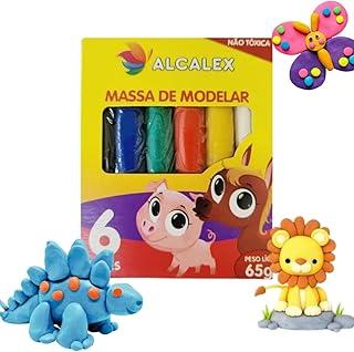 10 Cx de Massinha de Modelar Lembrancinhas Escola 6 Cores infantil kit festa Aniversário - TYDA