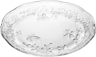 LYOR - Prato Raso New Butterfly 26,5cm x 27cm x 2cm Cristal Ecológico