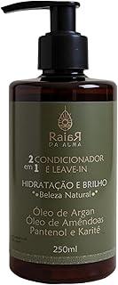 Condicionador e Leave-in Natural Vegano com Alecrim, Aloe Vera e Argan – Fortalece, Hidrata e Dá Brilho aos Fios | Raiar da Alma 250ml.