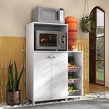 Multimóveis Balcão de Cozinha Multiuso para Forno e Micro-ondas Mpf2531 Branco