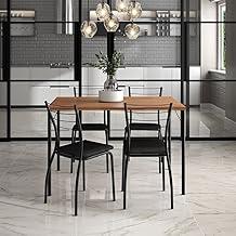 Conjunto Sala de Jantar 4 Cadeiras Valência Carraro Freijó