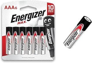Energizer – Pilha Alcalina Max AAA Palito 6 Unidades | Longa Duração, Power Seal e Validade até 10 Anos