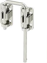 PRIME-LINE Defender Security, Bloqueio de porta deslizante – Aumente a segurança da casa, segurança adicional segura para crianças, barra de aço endurecido de 6,35 cm com base de fundição, cromado