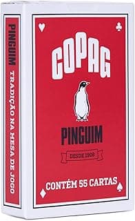 Baralho Pinguim Naipe Convencional - Vermelho - Cartucho Unitário - Copag