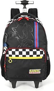 Mochila com Rodinha, Luxcel, Sonic, Preta, G
