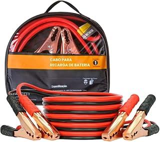 Cabo de Bateria 10mm Chupeta Automotivo 800 Amperes Cabo de 2,5 Metros Com Garras Em Aço Cobreado Fio com Bolsa de Transporte transferência de energia Carro Moto e Caminhão