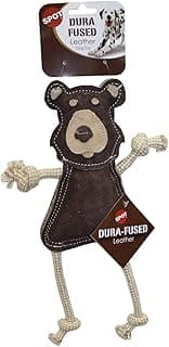 SPOT Brinquedos para cães Dura-Fused Leather Forest Animals | 35,5 cm | 1 peça, o estilo pode variar (54120)