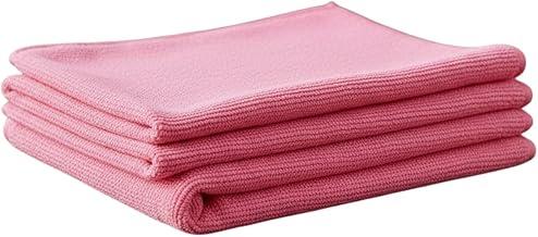 Kit Pano de Microfibra Rosa para Limpeza Multiuso 35x35 (3)