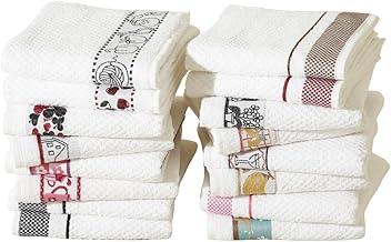 Kit 8 Pano De Copa Prato Atoalhado Felpudo Gourmet