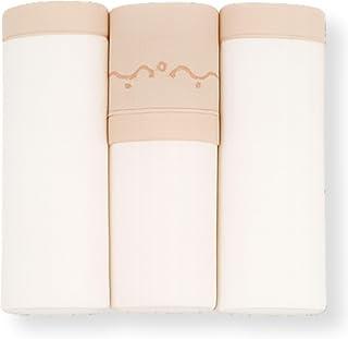 Cueiro para Bebê 100% Algodão Kit com 3 Unidades 80x80cm | Tecido Suave e Respirável | Ideal para Enxoval, Maternidade, Naninha e Proteção Diária (Creme/Bege)