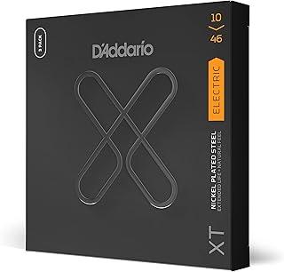 D'Addario Cordas de guitarra - Cordas de guitarra elétrica revestidas de níquel XT - XTE1046-3P - Vida útil prolongada com tom e sensação naturais - Para guitarras de 6 cordas - Luz regular 10-46