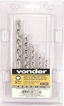 Vonder, Jogo De Brocas Para Concreto, Com Ponta De Metal Duro, 4 Mm A 10 Mm, Com 5 Peças.