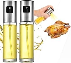 Kit 2 Sprays de Vidro 100ml para Azeite e Vinagre Pulverizador de Temperos e Óleos Culinários