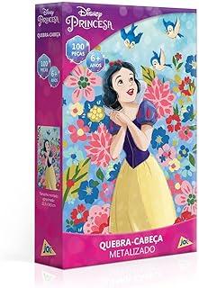 Toyster - Quebra-cabeça: Branca de Neve - 100 peças metalizado - Disney - JAK