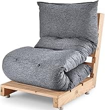 Futon Colchonete Dobrável De Espuma Solteiro Grafite