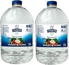 Castelo Vinagre Transparente 10L (Kit 2x5L) – 4% Acidez Para Saladas e Limpeza