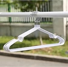 CABIDE TINTUREIRO E EMBORRACHADO COM CAVA 20CM X 40CM - KIT COM 10 UNIDADES PENDURE SUAS ROUPAS E TOALHA COM ESTILO E ELEGÂNCIA-THREE BROTHERS (10 Cabide Emborachado-Branco)