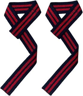 Tala Straps 100% Algodão. P/musculação 1 Par Vermelho