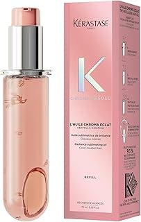 Kérastase Óleo Chroma Absolu Huile de Parfum Refil para cabelos coloridos, com proteção UV e protetor térmico até 230ºC, brilho, hidratação, proteção de cor, 75ml