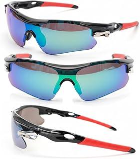 Óculos Esportivo Ciclismo UV400 | Lente Policarbonato Anti-Risco, Proteção Solar | Armação Acetato Leve