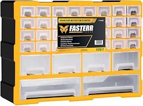 Gaveteiro Organizador Fasterr FST017 com 38 Gavetas | Caixa Organizadora Multiuso para Oficina, Ferramentas, Parafusos e Peças