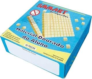 Smmart 61387, Material, do Aluno em Madeira com 62 Peças, Multicor com 14.86% de desconto por R$ 12,95 na amazon