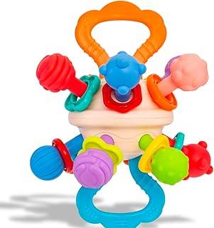 Brinquedo Montessori Educativo Cubo Atividades Desenvolvimento Infantil Sensorial Interativo Colorido (Modelo 3 - Atomic)