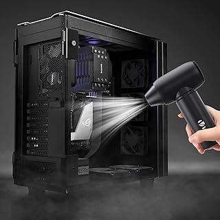 Spirador Portatil, Spirador Portatil Sem Fioa Multifuncional para Limpar o Teclado do Computador (Preto, 78000 RPM)