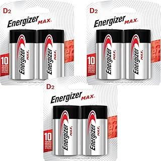 Pilha Energizer Max Grande D2 Alcalina C/ 6 Unidades