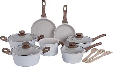 Mimo Style, Conjunto de Panelas com 10 Peças Indução Style Cook Marmol Bambu