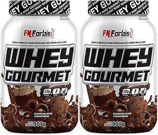 Kit 2X Whey Protein Gourmet 907g Pote - FN Forbis Nutrition (Único, Chocolate Trufado)