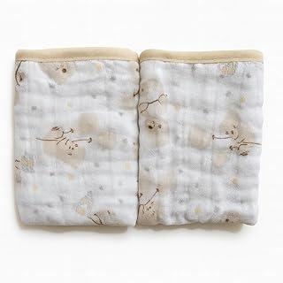 Kit 2 Paninhos de Boca Soft Bebê 100% Algodão 40x20cm – Toalhinha Absorvente, Suave e Confortável para Recém-Nascido (Creme/Branco)