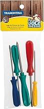 Tramontina 43408176, Jogo de Chaves de Fenda 5 Peças, Sendo 2 Ponta Chata 2 Ponta Cruzada 1 Clipe