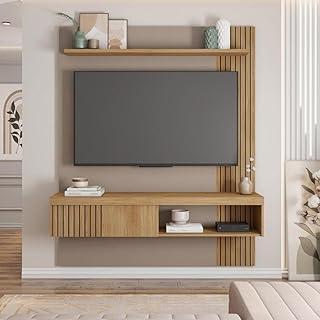 Painel Para Tv Até 55 Polegadas Jade Caemmun Buriti/fendi