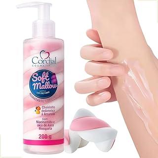 Hidratante Marshmallow Soft Mallow 200g – Hidratante Corporal tipo Marshmallow com Cheirinho de Ameixa e Amarula – Com Niacinamida e Óleo de Rosa Mosqueta – Cordial Cosméticos