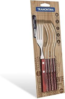 Jogo de Garfos de Mesa para Churrasco 6 Peças Inox Polywood Tramontina Tabaco