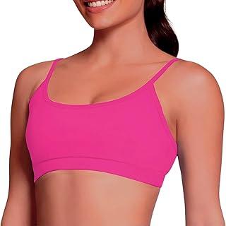 Top Sutiã Academia Alça Fina Ajustável Bojo Removível Selene